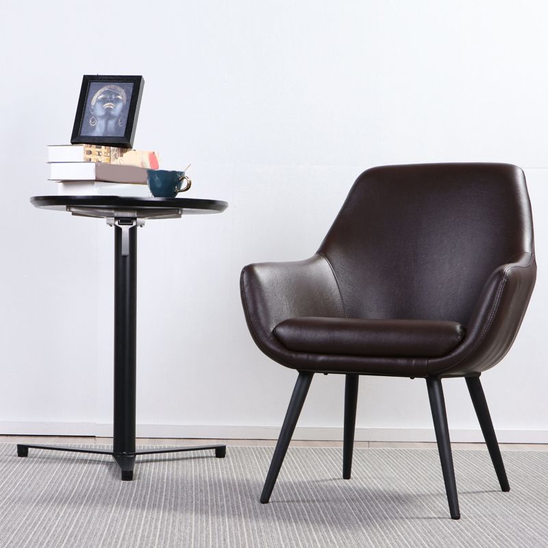 Strakke achterstoelarmen omvatten accentstoel 25.20 "w √ó 26.77" l √ó 33.46 "h