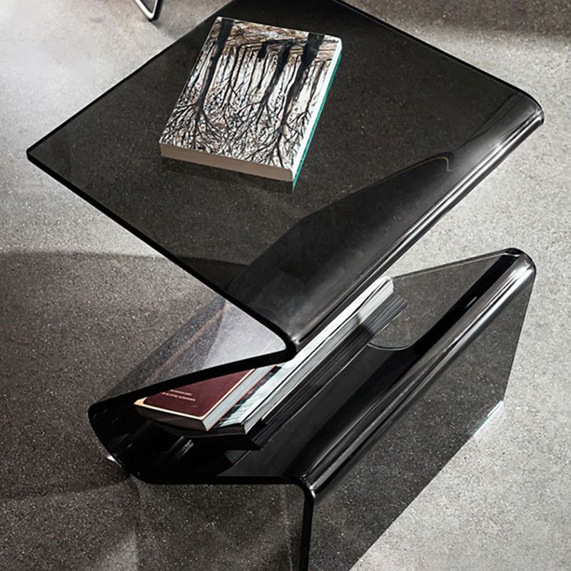 Ultra-Modern Side Table Acrylic Pedestal Accent Side Table for Bedroom Clearhalo 'Coffee & Accent Tables' 'End & Side Tables' 'end_side_tables' 'furn' 'furn_end_side_tables' 'Furniture' 'Living Room Furniture' 1200x1200_311efbc9-fc22-4b26-be55-527cf6c8871c