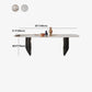 Rectangle Stone Top Dining Table Contemporary Dining Table with Double Pedestal Base Clearhalo 'Dining Tables & Seating' 'Dining Tables' 'dining_table' 'furn' 'furn_dining_table' 'Furniture' 'furniture_dining_table' 'Kitchen & Dining Furniture' 'kitchen' 'kitchen_dining_table' 1200x1200_311f7601-8da6-41d8-957e-23d03dcc3081