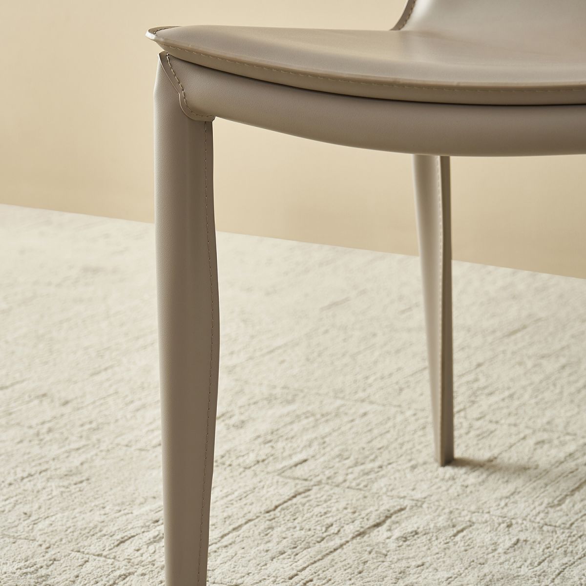 Silla de comedor tapizada silla de acento de comedor contemporáneo