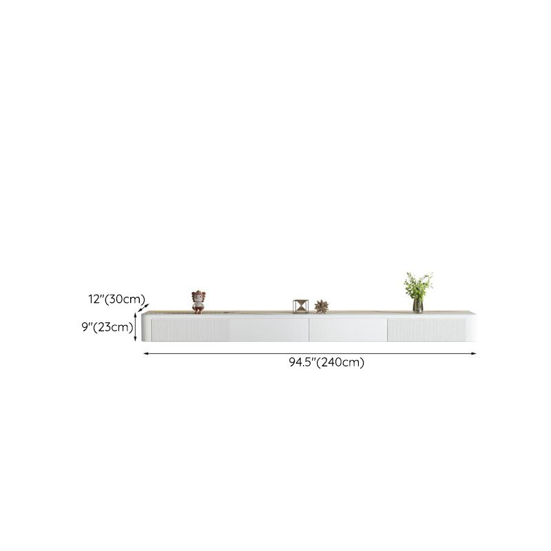 Modern White TV Stand Floating TV Media Stand with Drawers for Living Room Clearhalo 'furn' 'furn_tv_stands_entertainment_centers' 'Furniture' 'Living Room Furniture' 'TV Stands & Entertainment Centers' 'TV Stands & Media Storage Furniture' 'tv_stands_entertainment_centers' 1200x1200_311fc3e0-32b5-4c6c-be95-6b7f551cc364