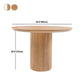 Modern Round Standard Height Dining Table Natural Base Pedestal Casual Dining Table Clearhalo 'Dining Tables & Seating' 'Dining Tables' 'dining_table' 'furn' 'furn_dining_table' 'Furniture' 'furniture_dining_table' 'Kitchen & Dining Furniture' 'kitchen' 'kitchen_dining_table' 1200x1200_311fca9c-9f0c-49ec-87bb-fa8bb72d8a6c