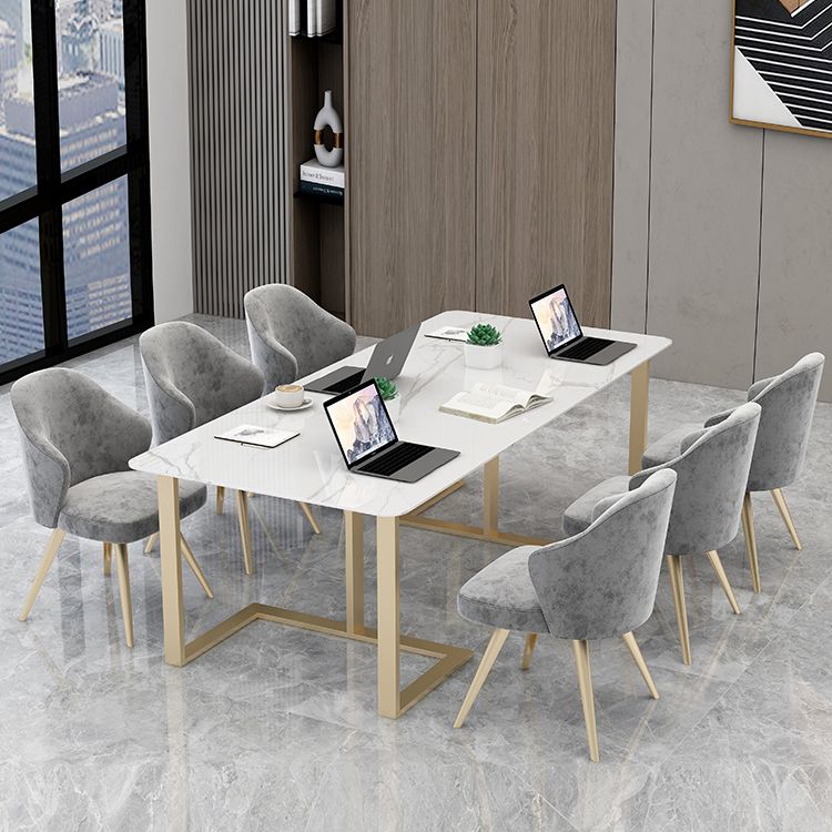 Home Office Table de réunion rectangulaire de luxe