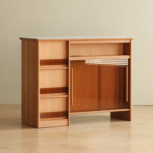 Tavolo da bar in stile moderno rettangolo di stoccaggio tavolo da bar in legno per soggiorno