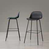 Modern Armless Backrest Counter Stool Iron Living Room Bar Stool with Pedal Clearhalo 'Bar Furniture' 'Bar Stools' 'bar_stools' 'furn' 'furn_bar_stools' 'furniture_bar_stools' 'Kitchen & Dining Furniture' 'kitchen&dining_furn' 'kitchen' 'kitchen_furn' Furniture' 1200x1200_3121d2f8-cf22-49a9-afde-a767e821a258