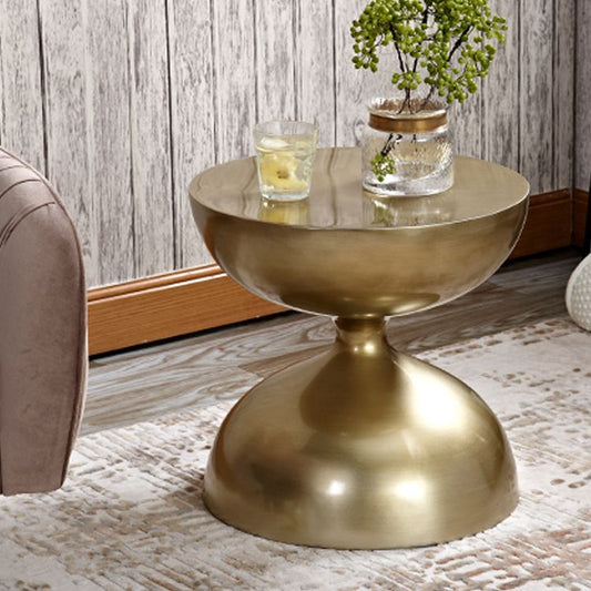 Round Old Solid Wood Table with Pedestal Base Design French Country Style Side Table Clearhalo 'Coffee & Accent Tables' 'End & Side Tables' 'end_side_tables' 'furn' 'furn_end_side_tables' 'Furniture' 'Living Room Furniture' 1200x1200_3122dbf0-ed44-4d1e-9e7d-ecdae0a25407