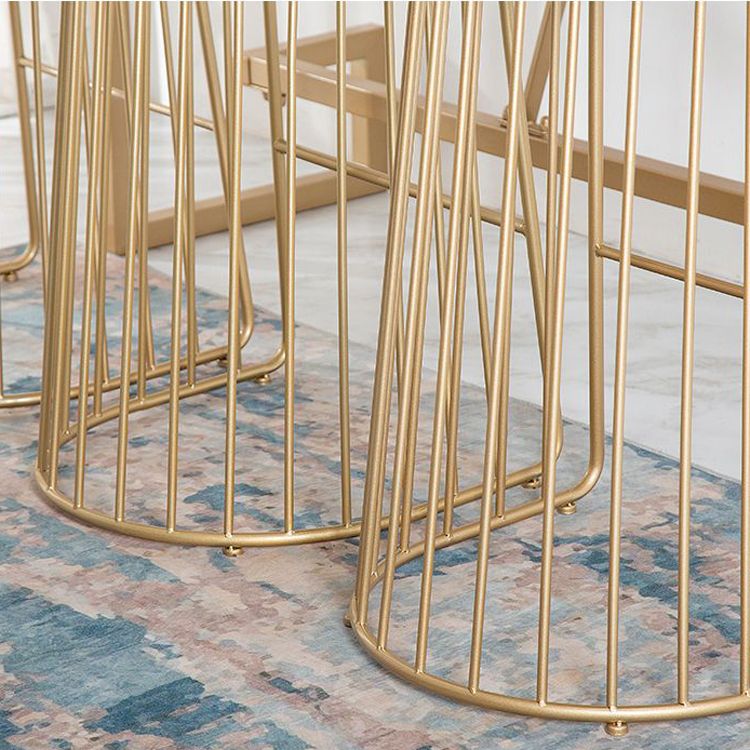 Glam Style Upholstered Bar Stools Armless Low Back Stools with Metal Base Clearhalo 'Bar Furniture' 'Bar Stools' 'bar_stools' 'furn' 'furn_bar_stools' 'Furniture' 'Kitchen & Dining Furniture' 1200x1200_3123792c-ea55-4aaf-8d95-eb029166e7c3