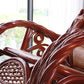 Conventional Rocking Chair Rattan Frame Solid Color Spindle Backrest Indoor Rocking Chair Clearhalo 'Chairs & Seating' 'furn' 'furn_rocking_chairs' 'Furniture' 'Living Room Furniture' 'Rocking Chairs' 'rocking_chairs' 1200x1200_312393c2-8d4e-494b-8628-26955240d5b9