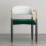 Contemporary Upholstered Home Arm Chair Open Back Matte Finish Dining Chair Clearhalo ' kitchen&dining_furn' 'Dining Chairs' 'Dining Tables & Seating' 'dining_chair' 'furn' 'furn_dining_chair' 'Furniture' 'furniture_dining_chair' 'Kitchen & Dining Furniture' 'kitchen' 1200x1200_312554be-b37c-4d61-880d-9c0c1d8c088c