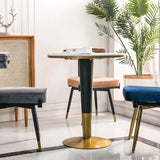 Glam Style Armless Dining Chairs Fabric Home Dining Side Chair