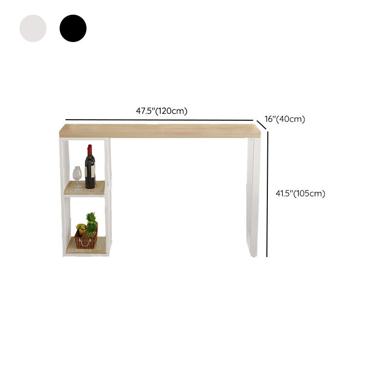 Glam Pub Height Dining Table Wooden Top Pub Table for Patio Use Clearhalo 'Bar Furniture' 'Bar Tables' 'bar_tables' 'furn' 'furn_bar_tables' 'Furniture' 'Kitchen & Dining Furniture' 1200x1200_31293590-4180-4ee2-badb-30f25eb0dc98