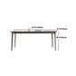Modern Style Sintered Stone Dining Set Wood 1/2/3/4/5/7 Pieces Dining Set