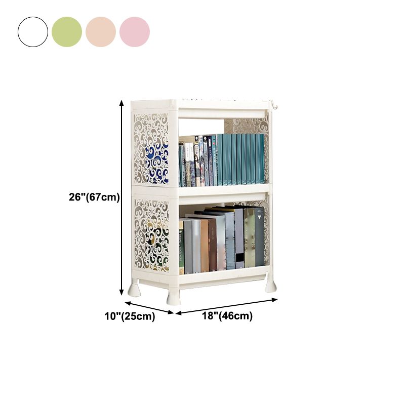 Plastic Bookcase Contemporary Style Open Back Bookshelf for Office Home Study Room Clearhalo 'Bookcases' 'furn' 'furn_bookcases' 'Furniture' 'furniture_bookcases' 'Office Furniture' 1200x1200_312fcb99-c097-4585-899e-41b260f5809a