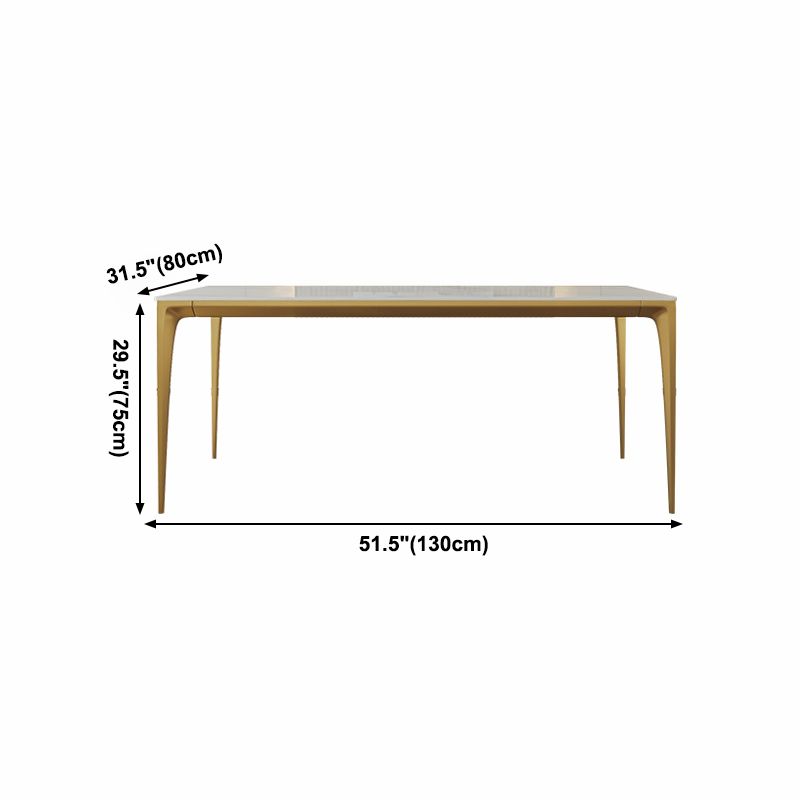 Sintered Stone Dining Table Luxury Style 4 Legs Base Rectangle Table for Dining Room Clearhalo ' dining_table' 'Dining Tables & Seating' 'Dining Tables' 'furn' 'furn_dining_table' 'Furniture' 'furniture_dining_table' 'Kitchen & Dining Furniture' 'kitchen&dining_furn' 'kitchen' 'kitchen_dining_table' 1200x1200_3131218b-ab6a-45ef-97fe-c3ad0ae3302f