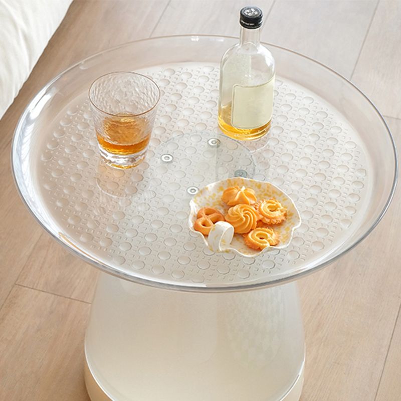 Pedestal End Table Plastic Round Side Sofa Side Accent Table with Tray Top Clearhalo 'Coffee & Accent Tables' 'End & Side Tables' 'end_side_tables' 'furn' 'furn_end_side_tables' 'Furniture' 'Living Room Furniture' 1200x1200_313171af-ca1d-4870-8ce5-b14ae35d5db0