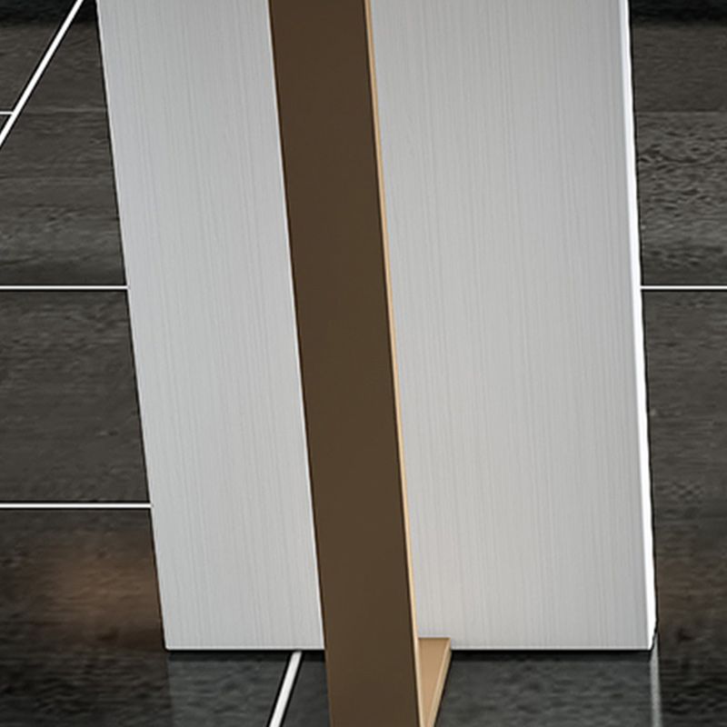 Stone Bar eettafel glam rectangle balk tafel met 3 poten voetstuk voor dessertwinkel