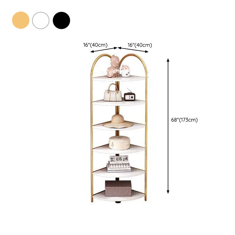 Modern Metal Shelf Bookcase Open Shelf Book Shelf for Living Room Clearhalo 'Bookcases' 'furn' 'furn_bookcases' 'Furniture' 'Office Furniture' 1200x1200_3133e8fc-1d40-4e83-a352-a8f32236707e