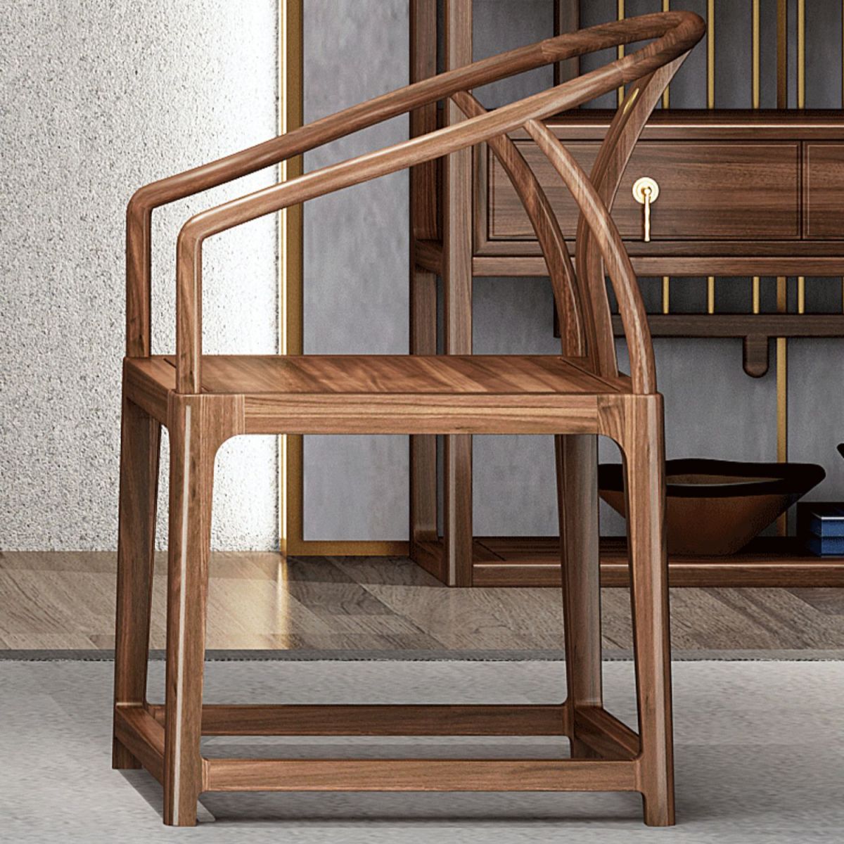 Traditionele stijl eetgel stoel stoere houten stoel stoel voor thuis