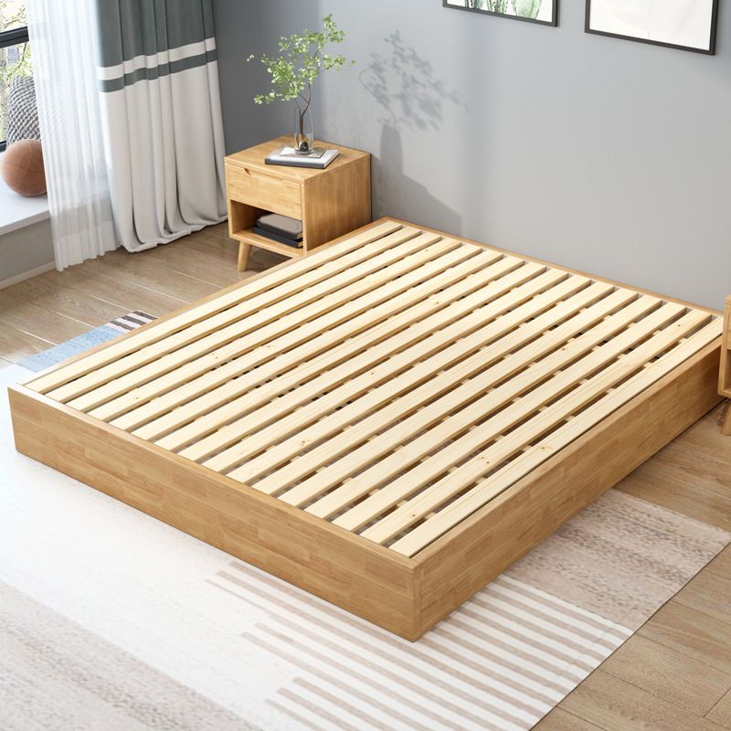 Contemporary Solid Color Wooden Bed Frame 6.29" H Platform Bed Clearhalo 'Bedroom Furniture' 'Beds' 'furn' 'furn_beds' 'Furniture' 1200x1200_31370e21-c47b-4be0-84c9-5400993c6167