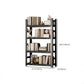 Modern Style Open Back Standard Bookshelf Metal Bookcase for Study Room Clearhalo 'Bookcases' 'furn' 'furn_bookcases' 'Furniture' 'Office Furniture' 1200x1200_3137fee9-e443-4421-b412-898b869c88bd