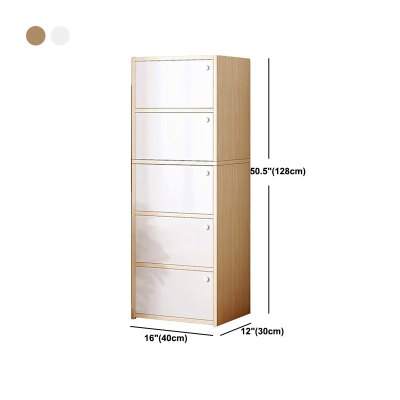 15,74 "L Armoire à accent moderne Armoire de rangement en bois avec étagères
