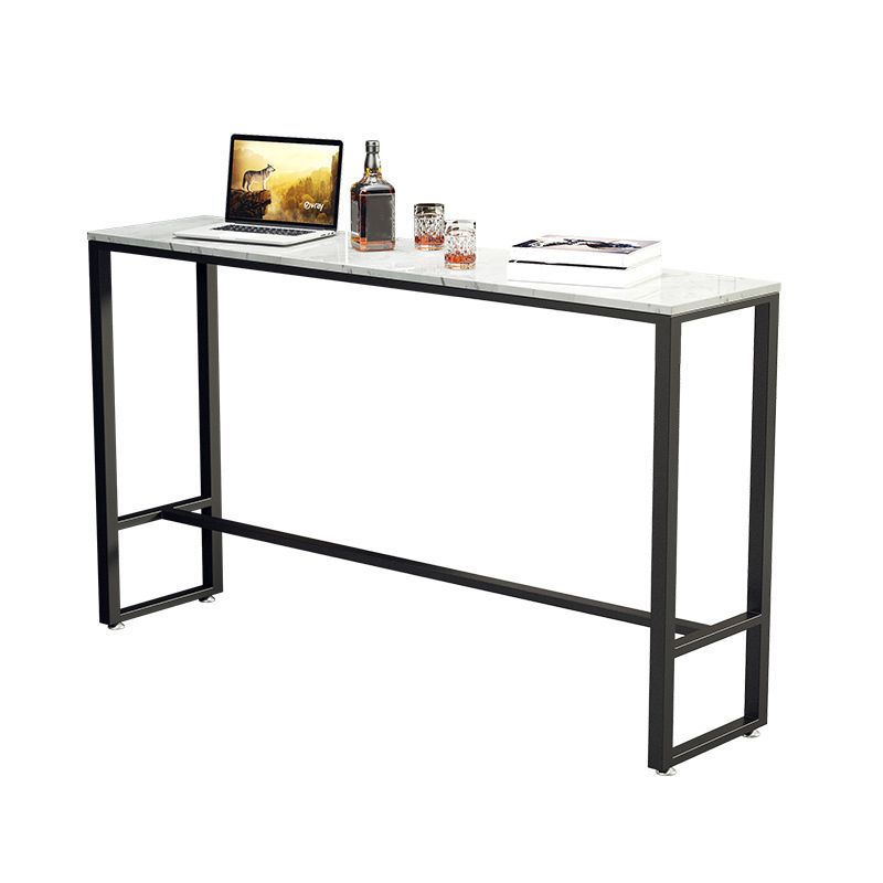 Modern Bar Table Set 1/2/4 Pieces Faux Marble Counter Table with Backless Stools Clearhalo 'Bar Furniture' 'furn' 'furn_home_bar_bar_sets' 'Furniture' 'Home Bars & Bar Sets' 'home_bar_bar_sets' 'Kitchen & Dining Furniture' 1200x1200_313a5de6-37f5-4dad-82f3-a38c94b89132