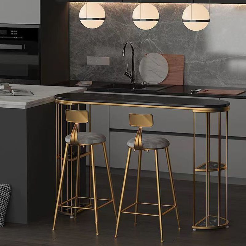 Ensemble de Table et tabourets 1/2/3 pièces, ensemble de Table de Bar et de pub ovale moderne