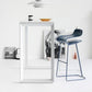 Contemporary Footrest Low Back Barstool Plastic Matte Finish Coffee Shop Stool Clearhalo 'Bar Furniture' 'Bar Stools' 'bar_stools' 'furn' 'furn_bar_stools' 'Furniture' 'furniture_bar_stools' 'Kitchen & Dining Furniture' 1200x1200_314153c6-baac-4be5-85a1-a879dbac296e