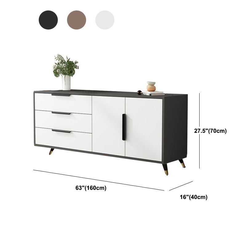 MODERNO MEDIA TV in legno Stand 16 "W x 27,5" H Stand TV di archiviazione chiuso con mobile