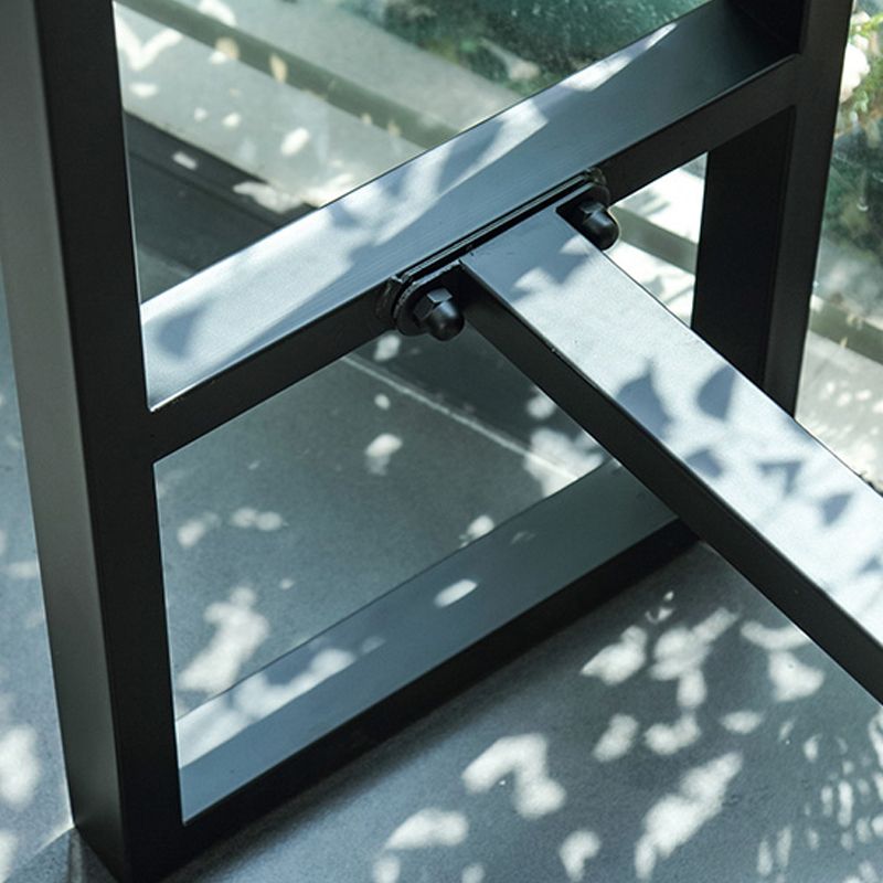 Brown Modern Style Bar Table Solid Wood and Metal Balcony Bar Table Clearhalo 'Bar Furniture' 'Bar Tables' 'bar_tables' 'furn' 'furn_bar_tables' 'Furniture' 'furniture_bar_tables' 'Kitchen & Dining Furniture' 1200x1200_31440743-2230-411a-b1f6-3294c55457a9