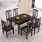 Solid Wood Dining Table Modern Extendable Furniture with 4 Legs for Home