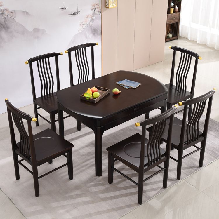 Mesa de comedor de madera sólida muebles modernos extensibles con 4 patas para el hogar
