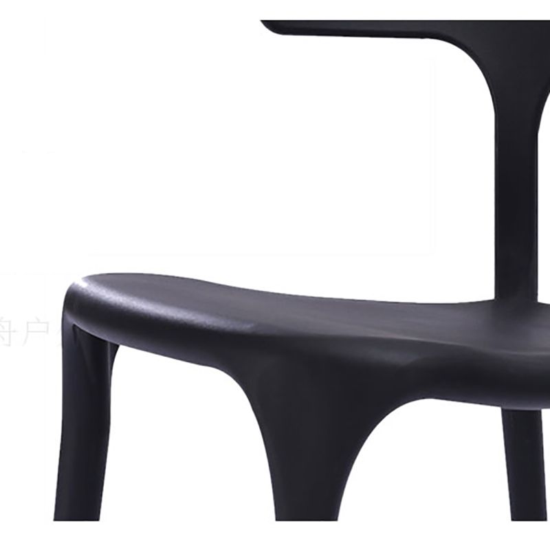 Modern Style Plastic Side Chair Open Back Dining Side Chair 17"x18"x30" Clearhalo 'Dining Chairs' 'Dining Tables & Seating' 'dining_chair' 'furn' 'furn_dining_chair' 'Furniture' 'furniture_dining_chair' 'Kitchen & Dining Furniture' 1200x1200_3148923d-6fbf-47f1-a58e-c80b8628ae4a