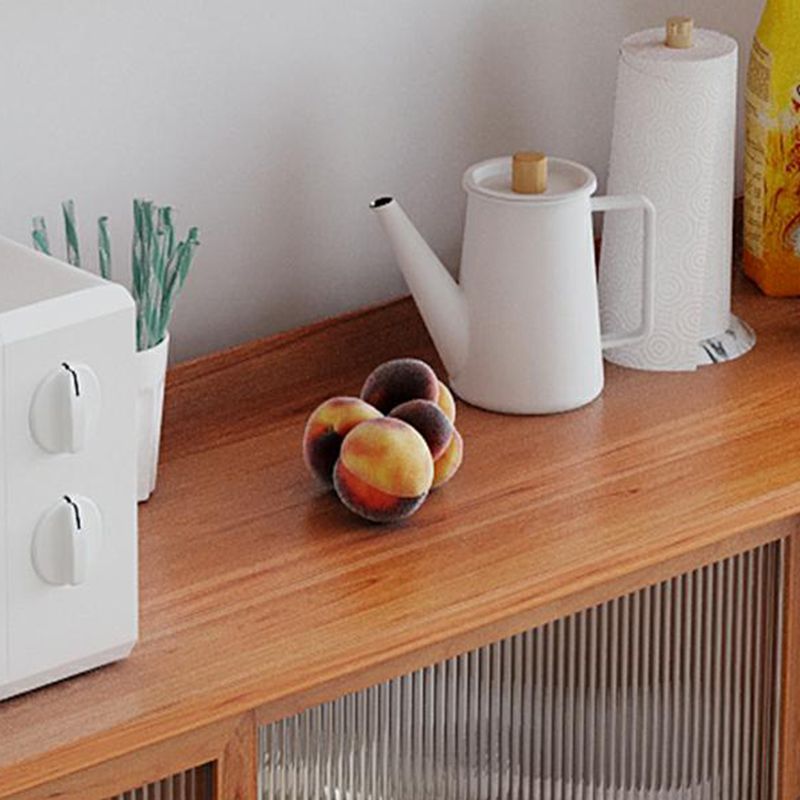 Porte di vetro contemporanea pranzo Hutch Pine Hutch a buffet