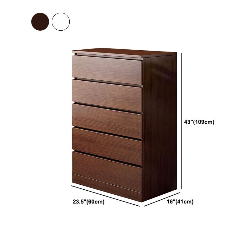 23.5" X 16" Vertical Storage Chest Modern Wood Storage Chest in White and Brown Clearhalo 'Bedroom Furniture' 'Dressers & Chests' 'dressers_chests' 'furn' 'furn_dressers_chests' 'Furniture' 1200x1200_314a7b75-1085-4267-962b-9a517cda2b07