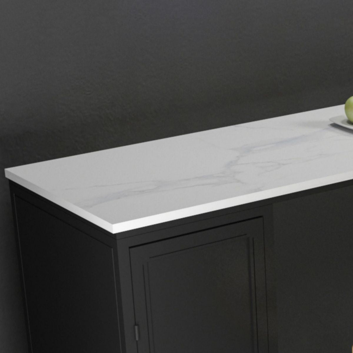 Tavolo da bar in pietra tradizionale tavolo da bar rettangolo di lusso con base in slitta in nero