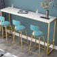 Glam Style Marble Bar Dining Table Rectangle Bar Table in White Clearhalo 'Bar Furniture' 'Bar Tables' 'bar_tables' 'furn' 'furn_bar_tables' 'Furniture' 'Kitchen & Dining Furniture' 1200x1200_314e5d6c-334c-4a0c-87ed-613f2b19f29f