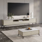 Modern Stone & Wood TV stand 18.11 "H 3/4-Drawer TV con scaffali