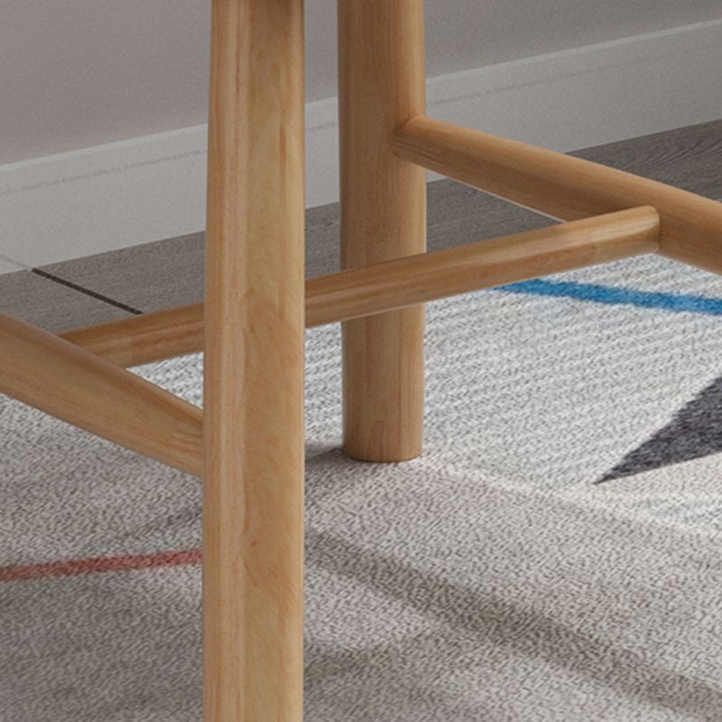 Wood Industrial Patio Side Chair Windsor Back Side Chair for Home