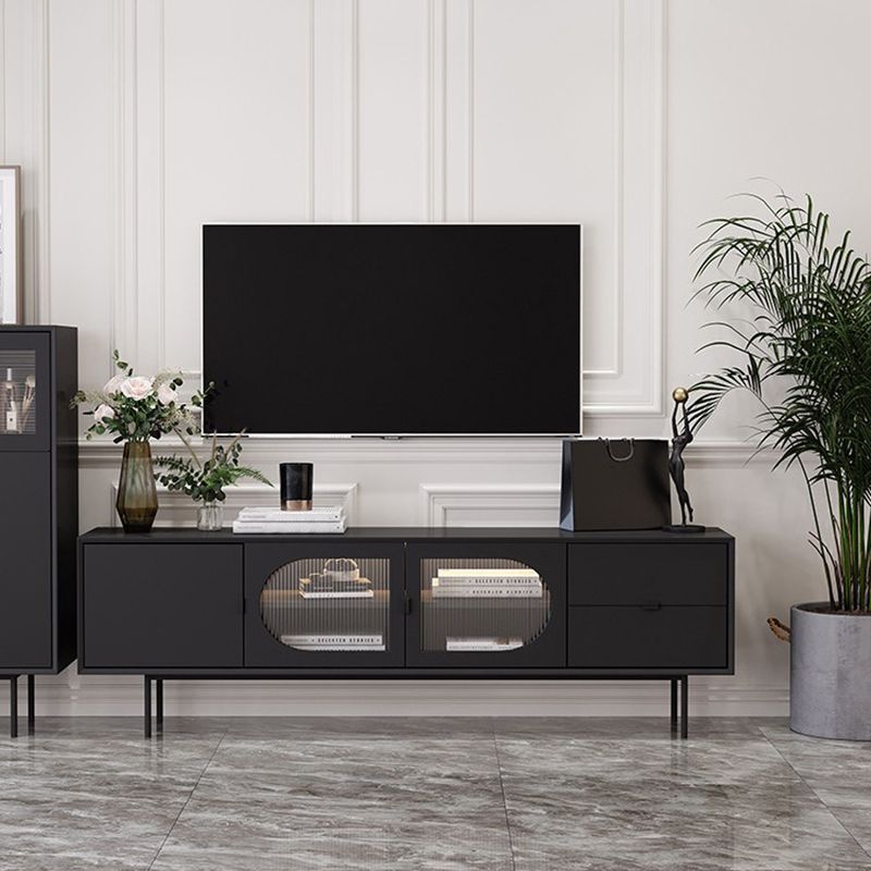 Solid Wood TV Media Console Industrial TV Stand for Living Room Clearhalo 'furn' 'furn_tv_stands_entertainment_centers' 'Furniture' 'Living Room Furniture' 'TV Stands & Entertainment Centers' 'TV Stands & Media Storage Furniture' 'tv_stands_entertainment_centers' 1200x1200_3150d333-a747-4e45-b841-05a9c5d22f99