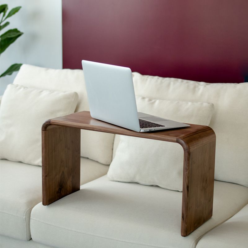 Solid Wood End Table Rectangular Corner Table for Living Room