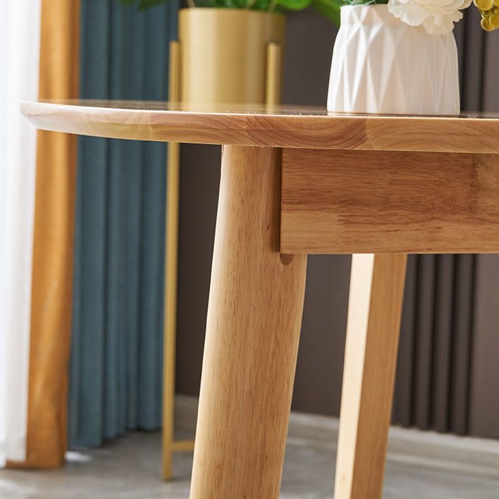 Nordic Solid Wood Top Dining Table Round Modern Dining Table Clearhalo 'Dining Tables & Seating' 'Dining Tables' 'dining_table' 'furn' 'furn_dining_table' 'Furniture' 'Kitchen & Dining Furniture' 1200x1200_31510aa1-4125-48e0-98bb-f8aafaec0a67