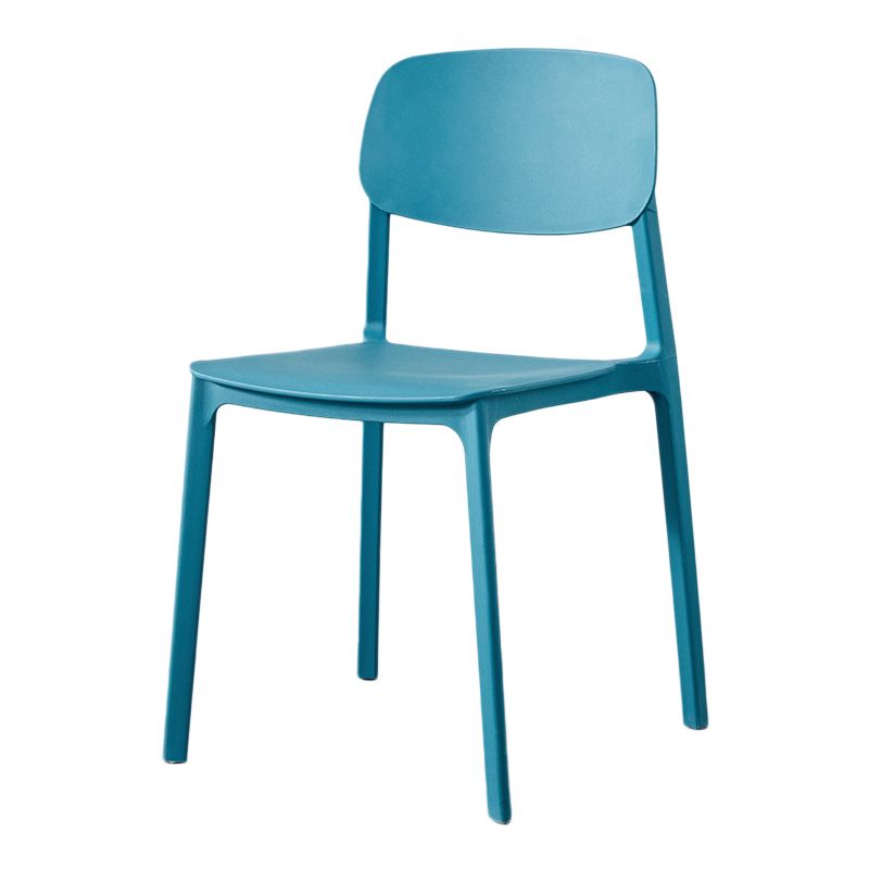 Scandinavian Plastic Armless Chair Open Back Dining Room Chair Clearhalo 'Dining Chairs' 'Dining Tables & Seating' 'dining_chair' 'furn' 'furn_dining_chair' 'Furniture' 'furniture_dining_chair' 'Kitchen & Dining Furniture' 1200x1200_31511b30-154c-4e2a-a389-719290b9ac98