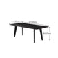 Industrial Black Table for Restaurant Dining Table with Wooden 4 Legs