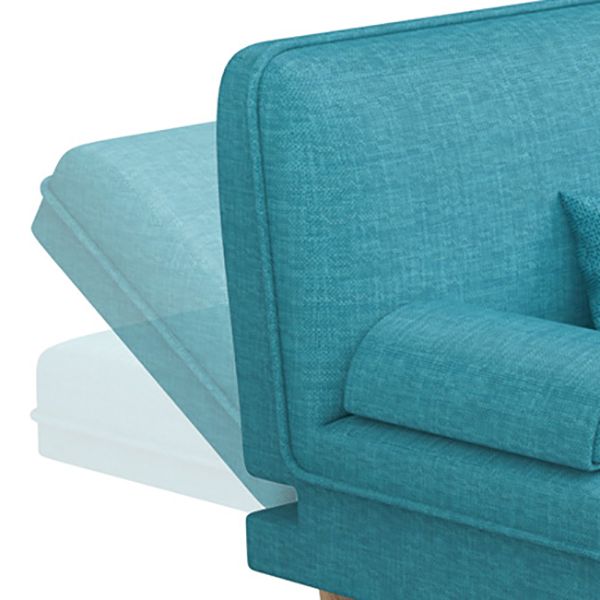 Divano convertibile di divano regolabile a bracciale senza braccio di lino per soggiorno, appartamento