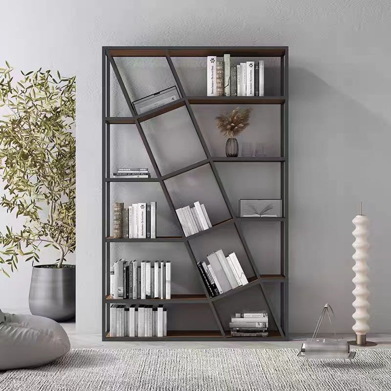 11.81"W Bookcase Glam Style Open Back Bookcase for Study Room Home Office Clearhalo 'Bookcases' 'furn' 'furn_bookcases' 'Furniture' 'furniture_bookcases' 'kitchen' 'kitchen_bookcases' 'Living Room Furniture' 'Office Furniture' 1200x1200_31533339-55f0-4fe0-aea6-6f9900d24976