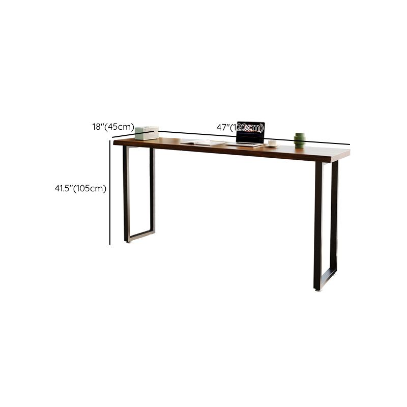 Industriële bar-eettafel voor binnen, rechthoekig massief houten bartafel