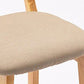 Scandinavian Wood Stool Fabric Cushion in Matte Finish for Indoor