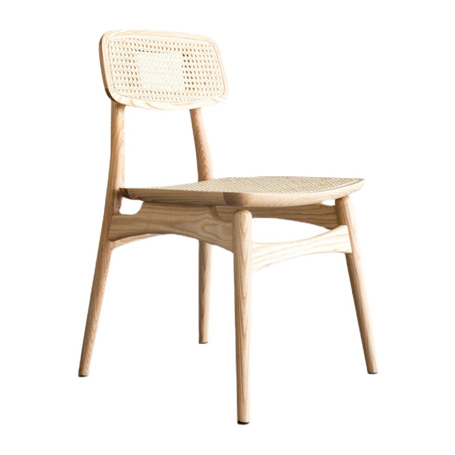 Contemporary Style Oak Wood Chair Kitchen Dining Open Back Side Chairs Clearhalo ' kitchen&dining_furn' 'Dining Chairs' 'Dining Tables & Seating' 'dining_chair' 'furn' 'furn_dining_chair' 'Furniture' 'furniture_dining_chair' 'Kitchen & Dining Furniture' 'kitchen' 1200x1200_3159f4d6-df34-4b89-bf72-641487b9ffce