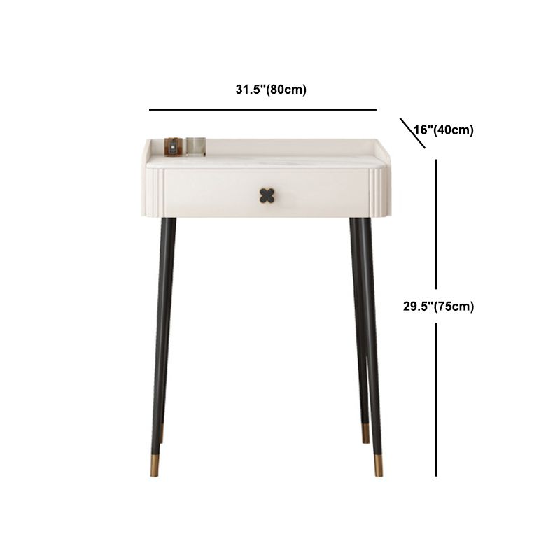 Vanité contemporaine casse-table en ardoise Vanité de maquillage avec tiroir